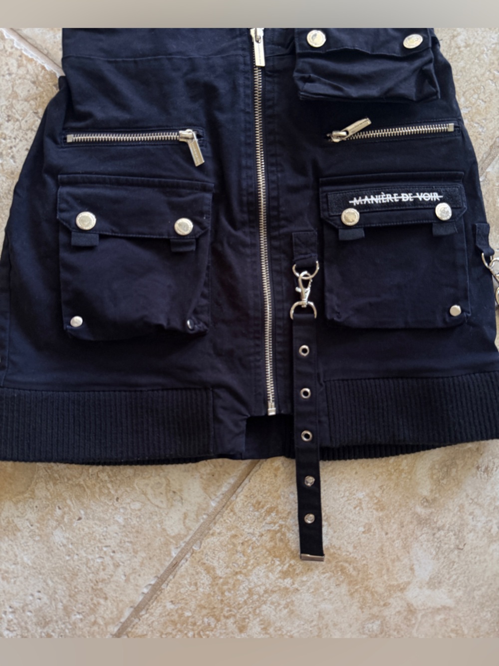 Black Cargo Skirt size 4 / small
